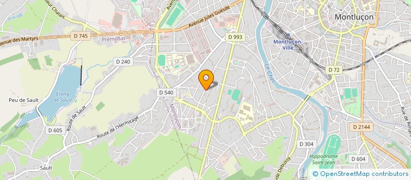 localisation de l'entreprise 920 858 057   MONTLUCON