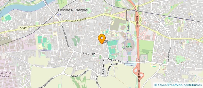 localisation de l'entreprise 920 861 648   DECINES-CHARPIEU