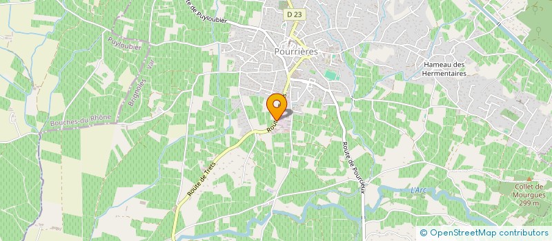 localisation de l'entreprise 920 889 128   POURRIERES