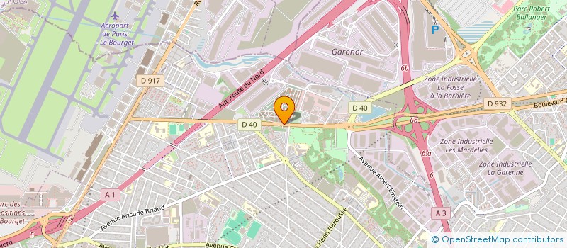 localisation de l'entreprise 920 957 313 à LE BLANC-MESNIL
