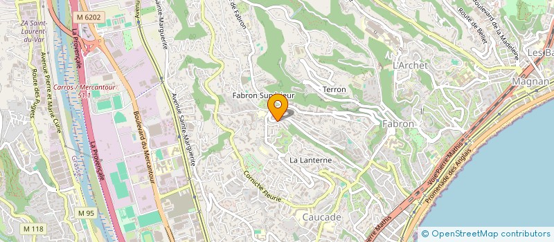 localisation de l'entreprise 920 965 340 à NICE