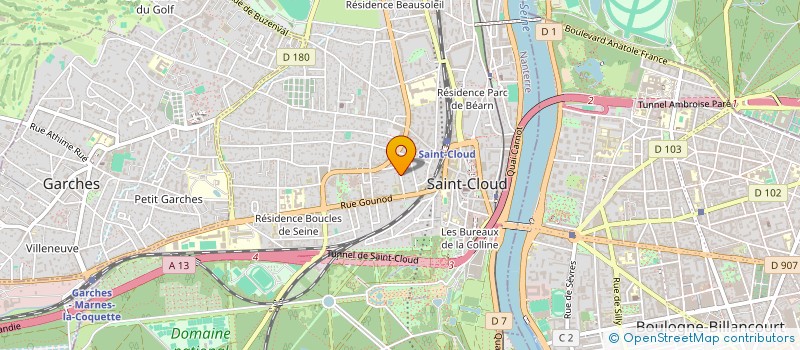localisation de l'entreprise 920 970 035 à SAINT-CLOUD