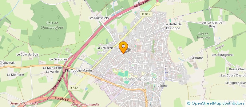 localisation de l'entreprise 921 015 673   THORIGNE-FOUILLARD