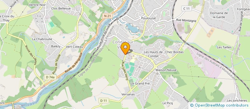 localisation de l'entreprise 921 090 494 à CONDAT-SUR-VIENNE