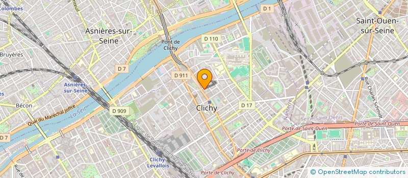 localisation de l'entreprise 921 117 263 à CLICHY