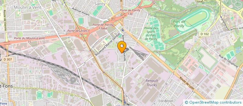 localisation de l'entreprise 921 121 117   VENISSIEUX