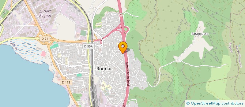 localisation de l'entreprise 921 122 990   ROGNAC