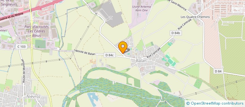 localisation de l'entreprise 921 123 360   BALAN