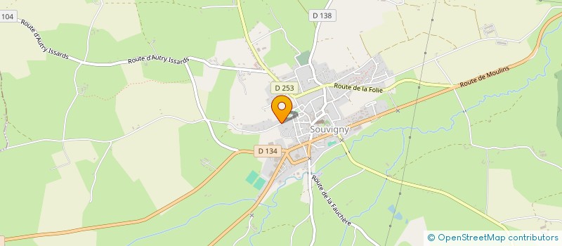 localisation de l'entreprise 921 146 239   SOUVIGNY