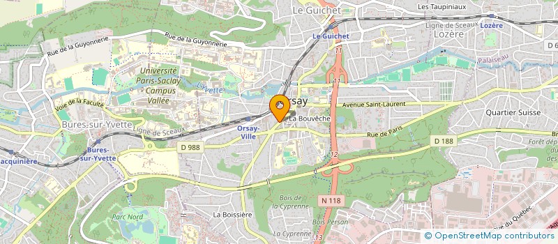 localisation de l'entreprise 921 181 178 à LES ULIS