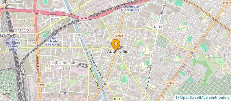 localisation de l'entreprise 921 187 555 à AUBERVILLIERS