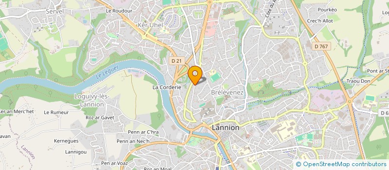 localisation de l'entreprise 921 303 491 à LANNION