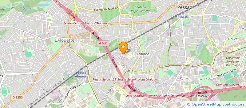 localisation de l'entreprise 921 391 744 à PESSAC
