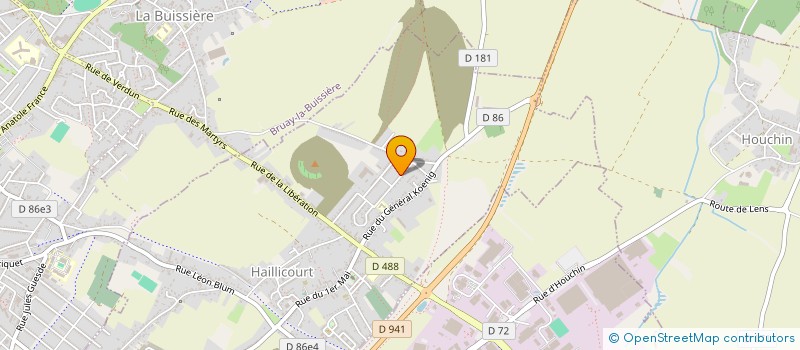 localisation de l'entreprise 921 416 962   HAILLICOURT