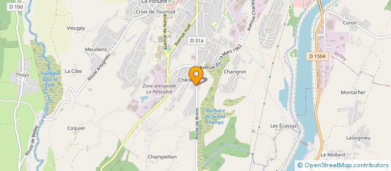localisation de l'entreprise 921 432 787 à BELLEY