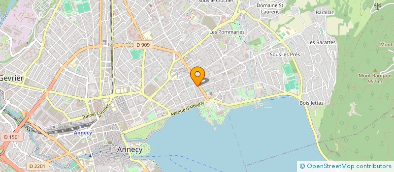 localisation de l'entreprise 921 601 837 à ANNECY