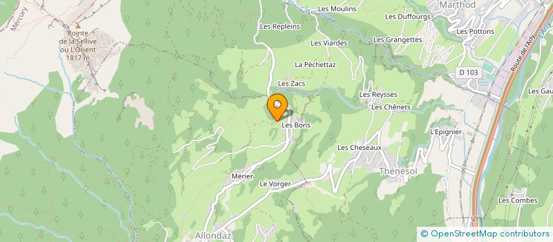 localisation de l'entreprise 921 619 680   ALLONDAZ