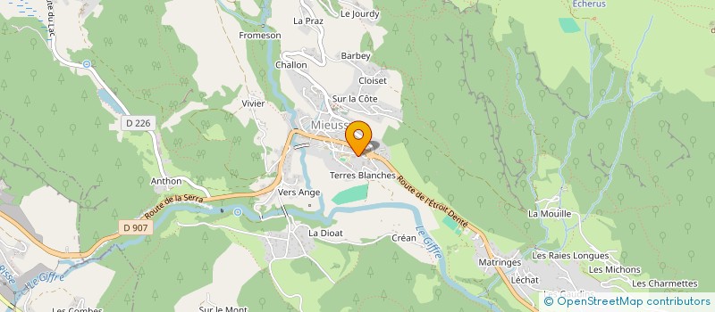 localisation de l'entreprise 921 669 537   MIEUSSY