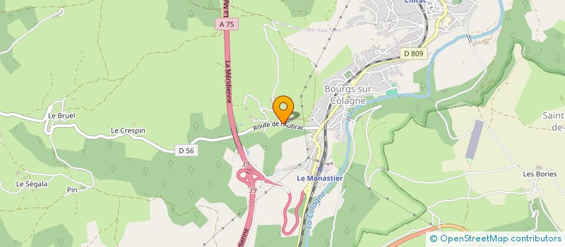 localisation de l'entreprise 921 673 984   BOURGS SUR COLAGNE