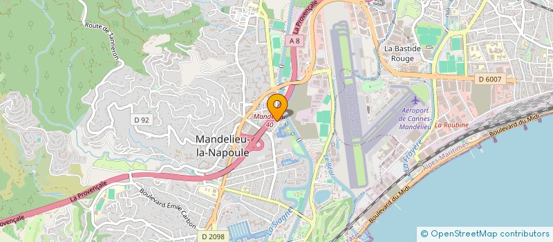 localisation de l'entreprise 921 724 118   MANDELIEU-LA-NAPOULE