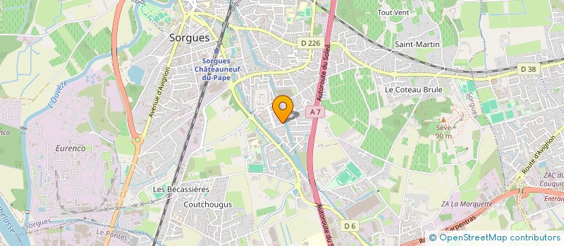 localisation de l'entreprise 921 744 538   SORGUES