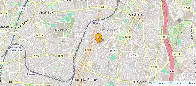 localisation de l'entreprise 921 752 721   CACHAN