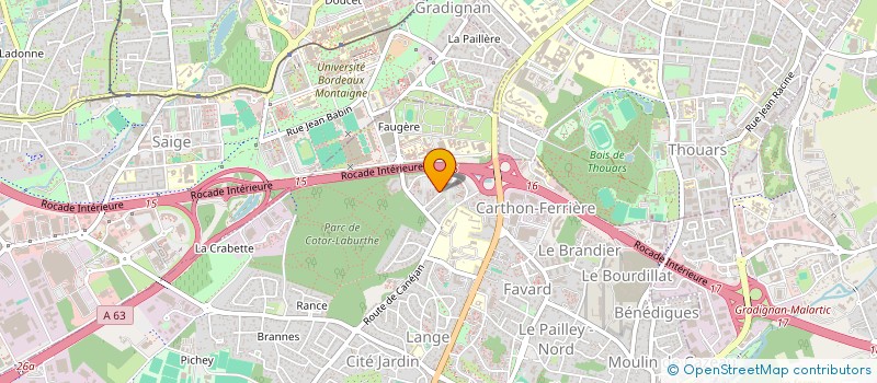 localisation de l'entreprise 921 814 372   GRADIGNAN