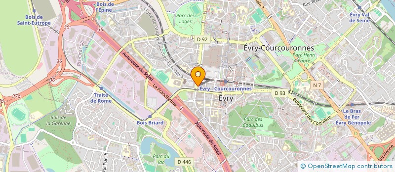 localisation de l'entreprise 921 816 765   EVRY-COURCOURONNES