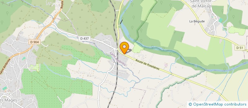 localisation de l'entreprise 921 847 661   ROCHEGUDE