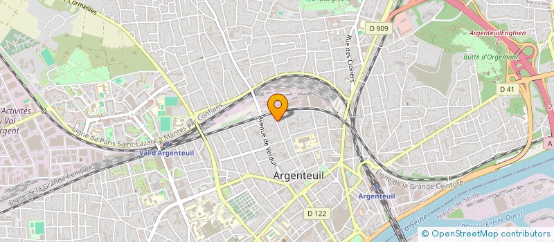 localisation de l'entreprise 921 955 951   ARGENTEUIL