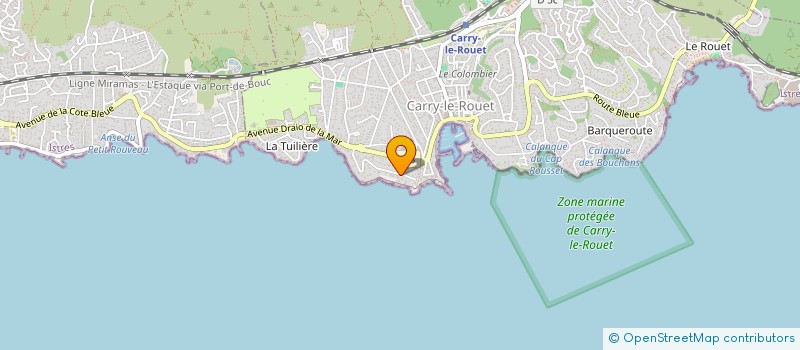 localisation de l'entreprise 921 985 222   SAUSSET-LES-PINS