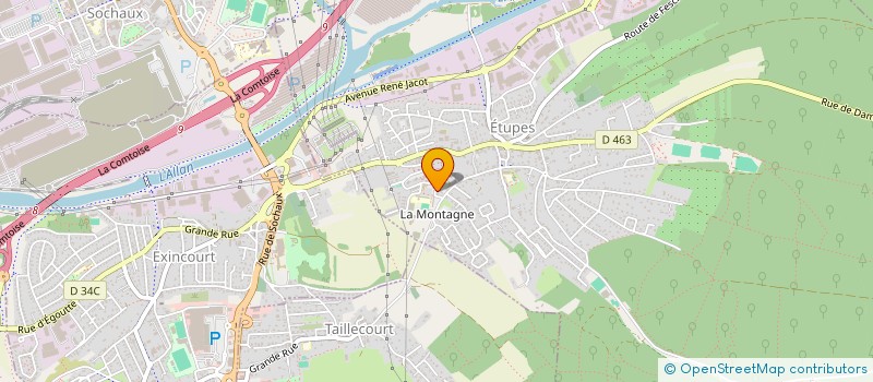 localisation de l'entreprise 921 992 053   ETUPES