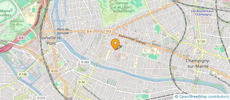 localisation de l'entreprise 922 032 040   CHAMPIGNY-SUR-MARNE