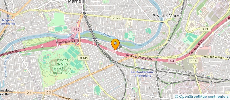 localisation de l'entreprise 922 036 397   CHAMPIGNY-SUR-MARNE