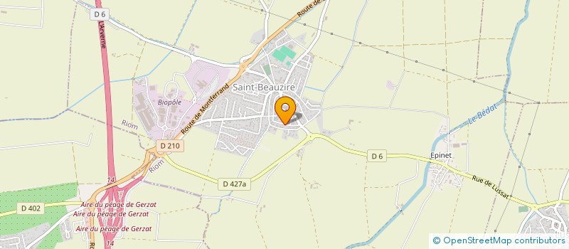 localisation de l'entreprise 922 068 283  à SAINT-BEAUZIRE