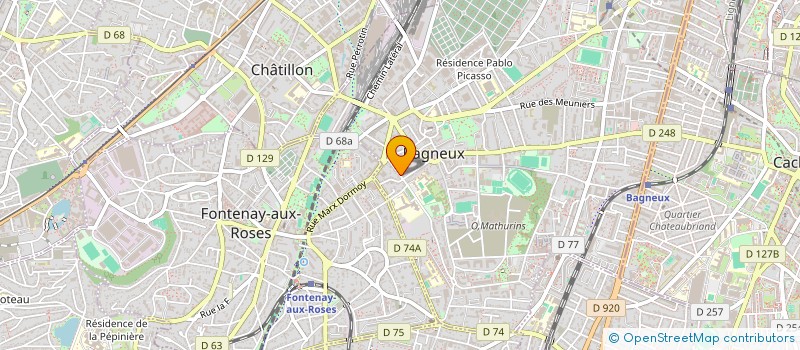 localisation de l'entreprise 922 085 774   BAGNEUX
