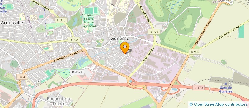 localisation de l'entreprise 922 108 444   GONESSE