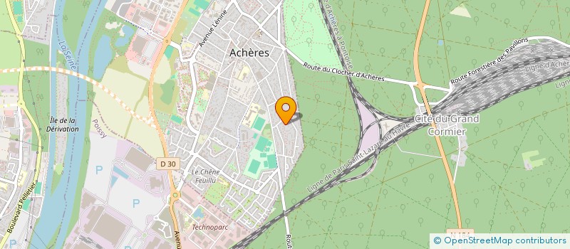 localisation de l'entreprise 922 180 096   ACHERES