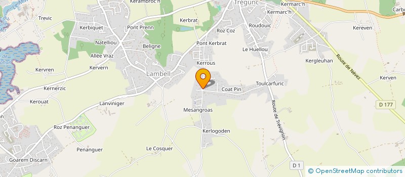 localisation de l'entreprise 922 187 257   TREGUNC