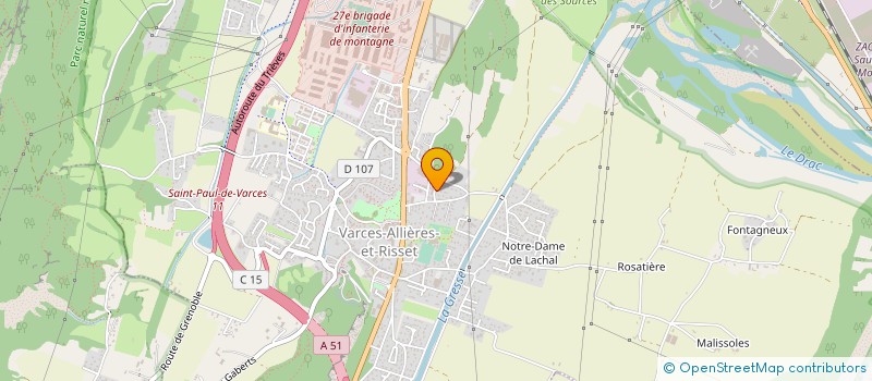 localisation de l'entreprise 922 200 969   VARCES-ALLIERES-ET-RISSET