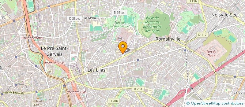 localisation de l'entreprise 922 210 471   LES LILAS