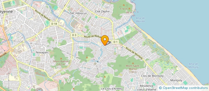 localisation de l'entreprise 922 243 316   CAYENNE