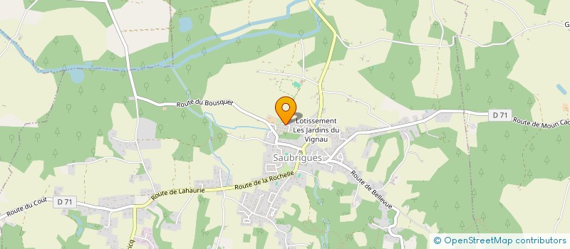 localisation de l'entreprise 922 375 001   SAUBRIGUES