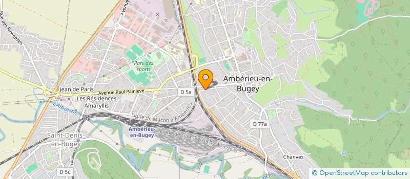 localisation de l'entreprise 922 546 346   AMBERIEU-EN-BUGEY
