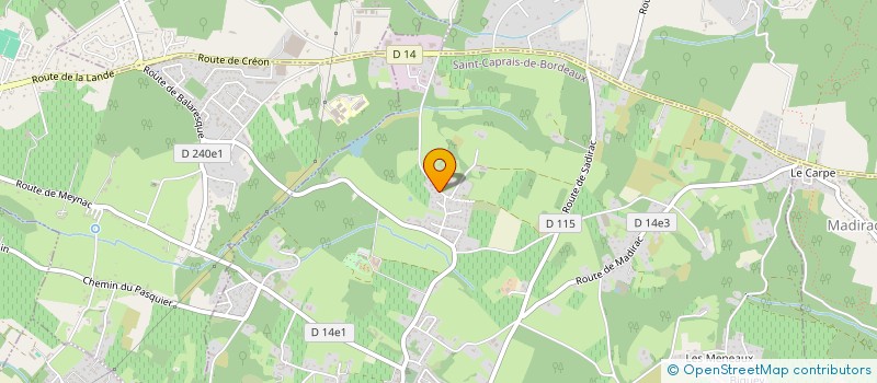 localisation de l'entreprise 922 585 187   SAINT-CAPRAIS-DE-BORDEAUX