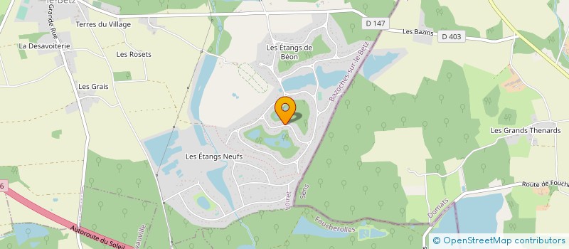 localisation de l'entreprise 922 597 646 à BAZOCHES-SUR-LE-BETZ