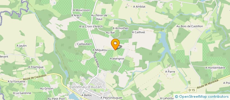 localisation de l'entreprise 922 634 241   CASTELNAU D'AUZAN LABARRERE