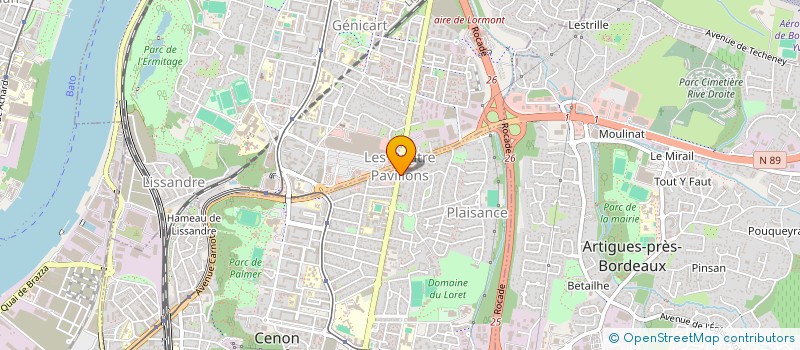 localisation de l'entreprise 922 635 826   CENON