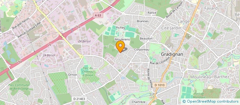 localisation de l'entreprise 922 645 262   GRADIGNAN