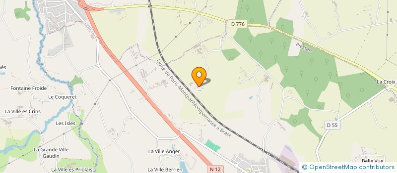 localisation de l'entreprise 922 672 050   PLENEE-JUGON